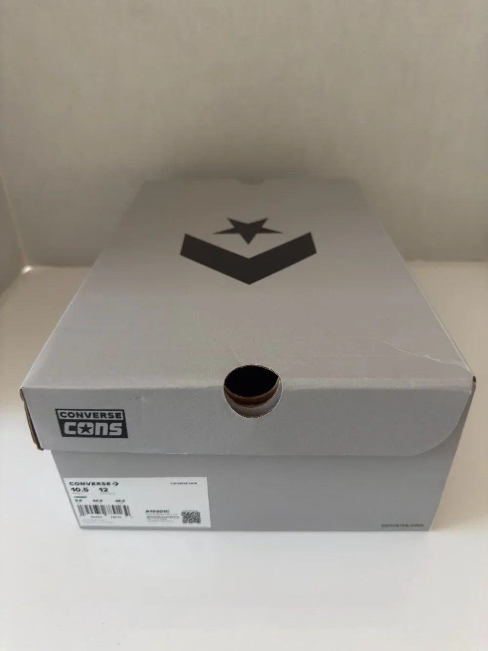 Converse Gray & Black Empty Shoe/Gift/Storage Box Mens 10.5 / Womens 12